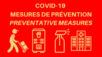 COVID-19 – Service Pause Café MAT inc. Mesures de prévention / Prevention measures