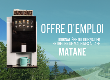 Offre d’emploi Journalière ou de journalier / préposé.e aux machines distributrices à Matane